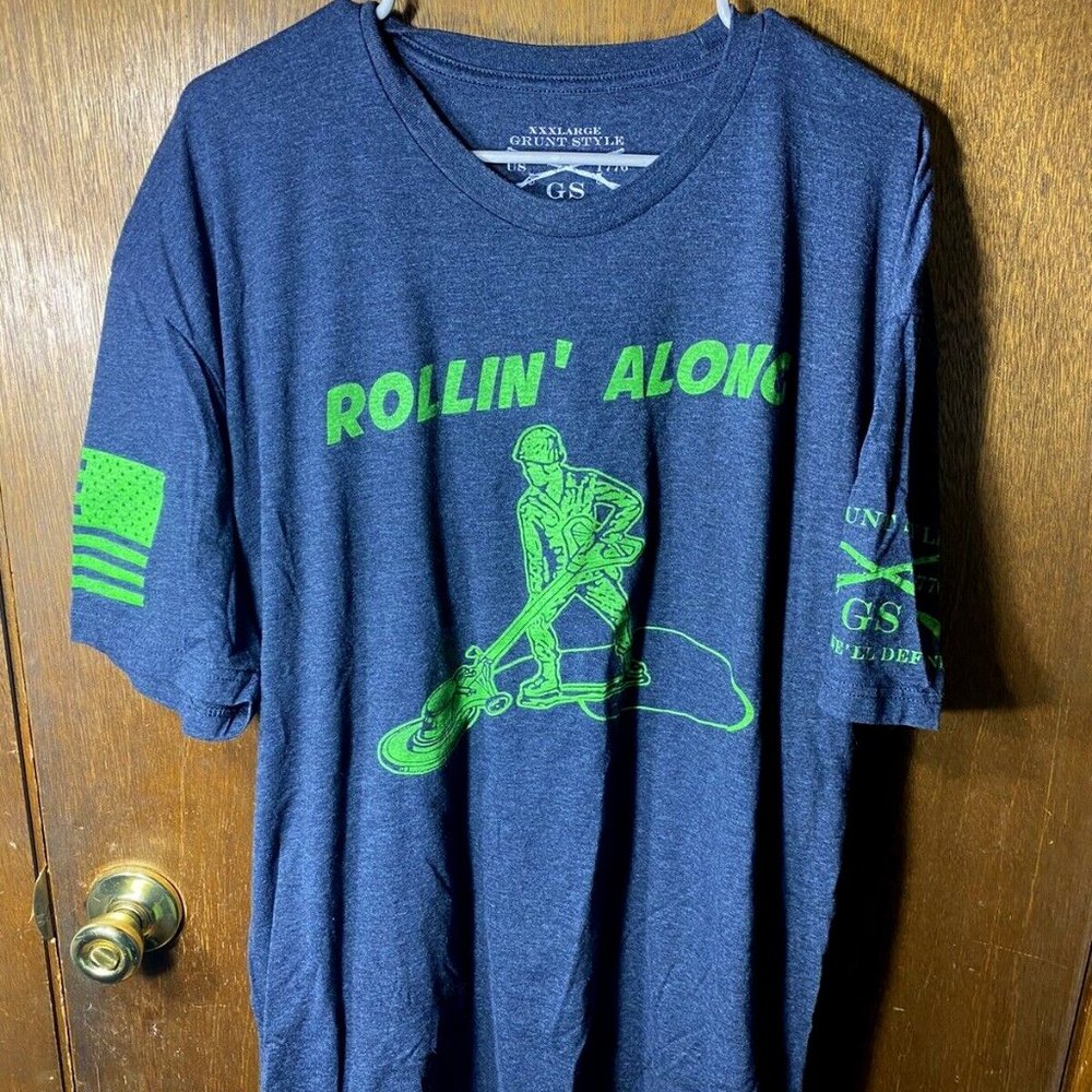 Grunt Style 3XL Men’s T-Shirt (Rollin’ Along)